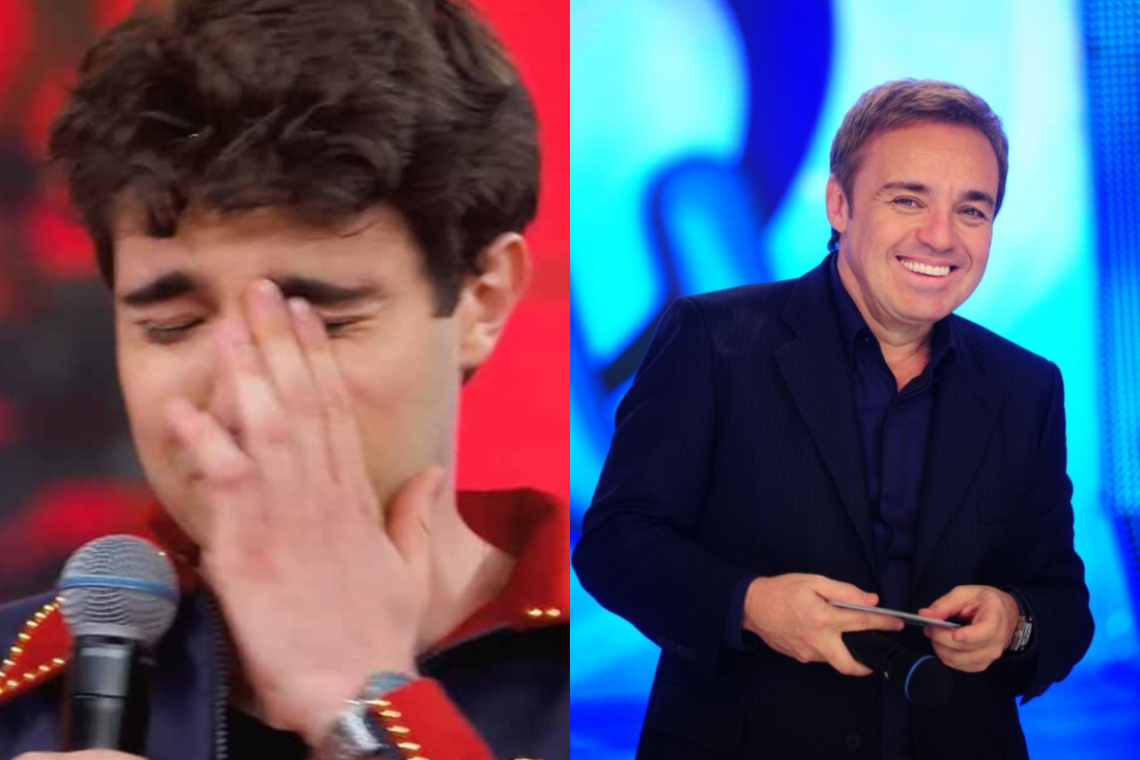 João e Gugu Liberato. (Fotos: Reprodução/TV Globo e Reprodução/ Record TV)