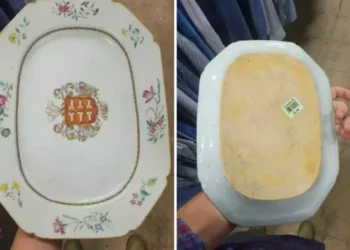 Homem compra prato por R$ 30 em brechó e descobre que vale uma fortuna após pesquisa na internet